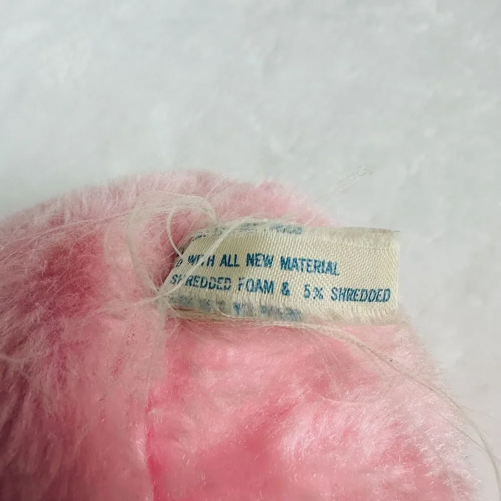 Bunny Hopalong Gang Vintage 80s Plush Stuffed Animal Toy Doll Pink Easter Rabbit